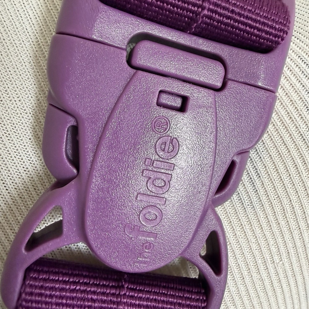 The Foldie Belt Bag Waist Pack Purple Nylon Travel Crossbody RFID Brand New - Picture 7 of 10
